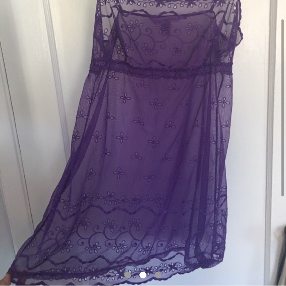 purple victoria’s secret lingerie dress